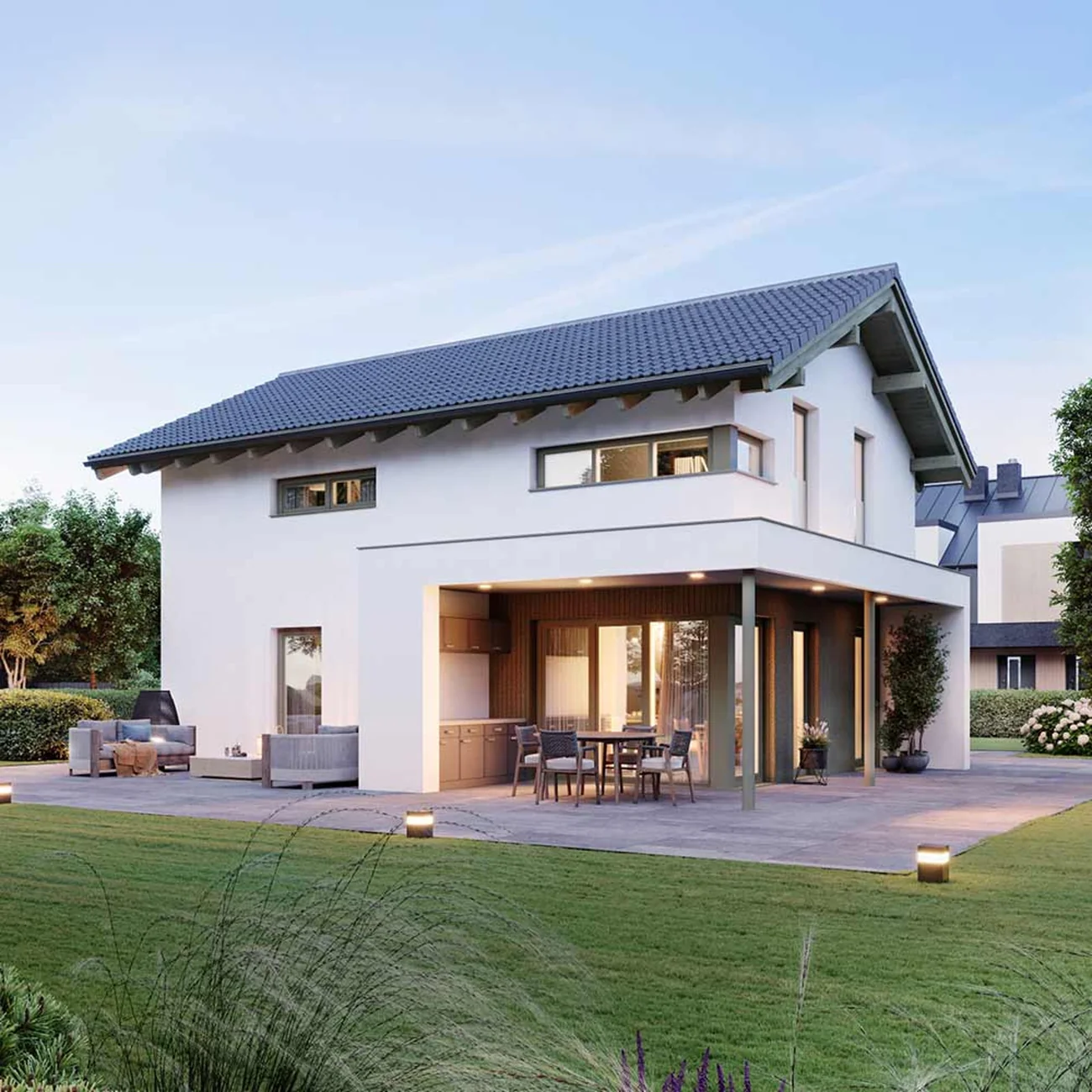 Modernes Einfamilienhaus mit Terrasse – ELK Haus Now 129